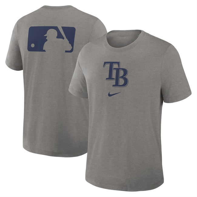 Men's Grey Tampa Bay Rays Early Work Tri-Blend Dri-FIT T-Shirt